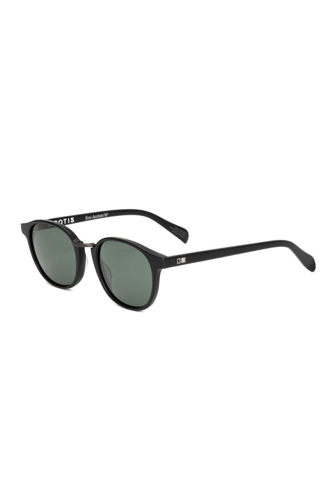 Otis A Day Late Eco Sunglasses - Matte Black / Grey Polar - Side