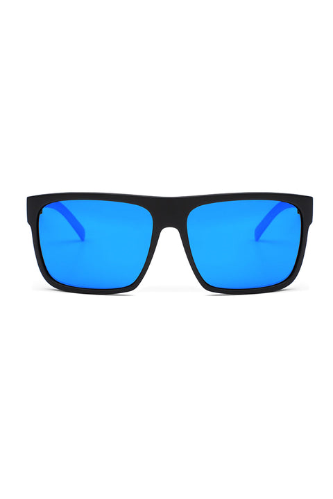 Otis After Dark X Sunglasses - Matte Black / L.I.T. Polarized Mirror Blue