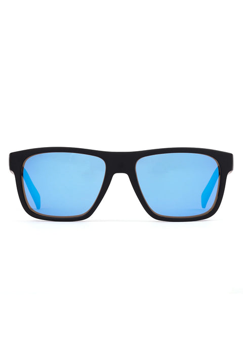 Otis Life On Mars Sunglasses - Matte Black / L.I.T Polarized Mirror Blue