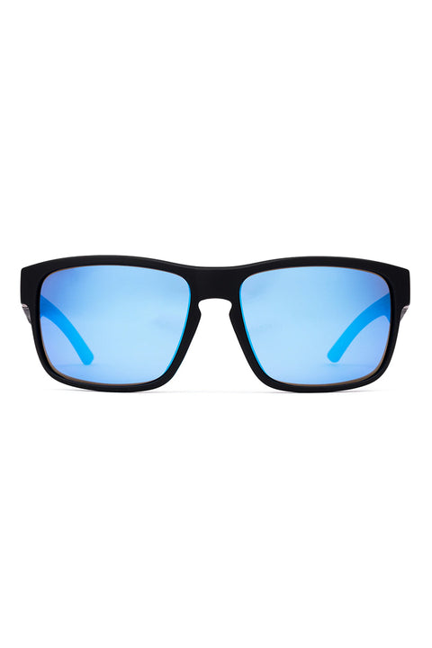 Otis Rambler Sport X Sunglasses - Matte Black / L.I.T. Polarized Mirror Blue
