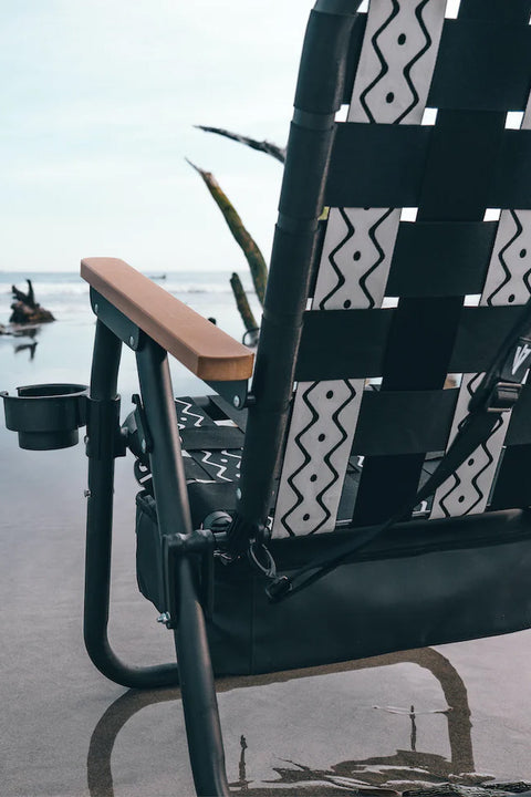Parkit Voyager Beach Chair - Slate - In Use