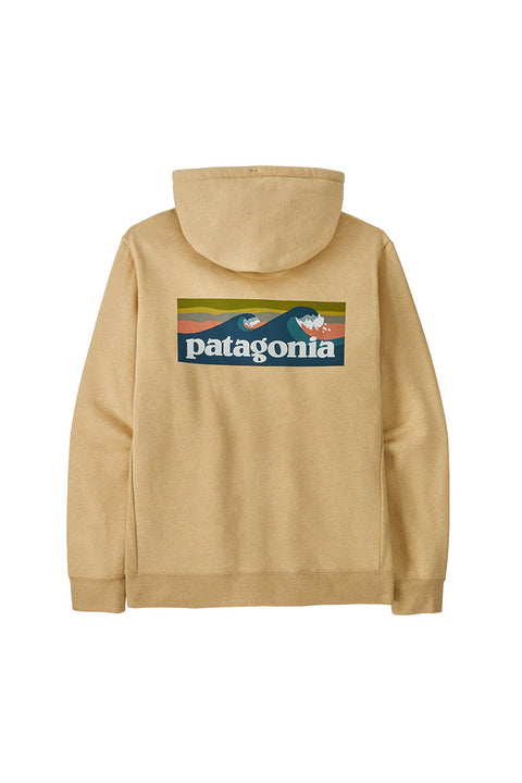 Patagonia Boardshort Logo Uprisal Hoody - Beeswax Tan- Back