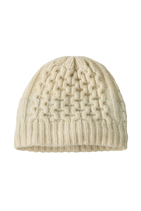 Patagonia Coastal Cable Beanie - Birch White- Front
