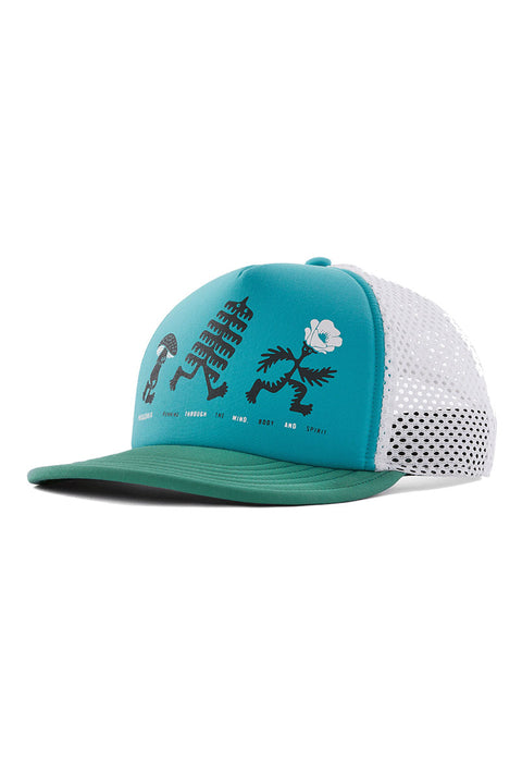 Patagonia Duckbill Trucker Hat - Trail Trotters: Subtidal Blue