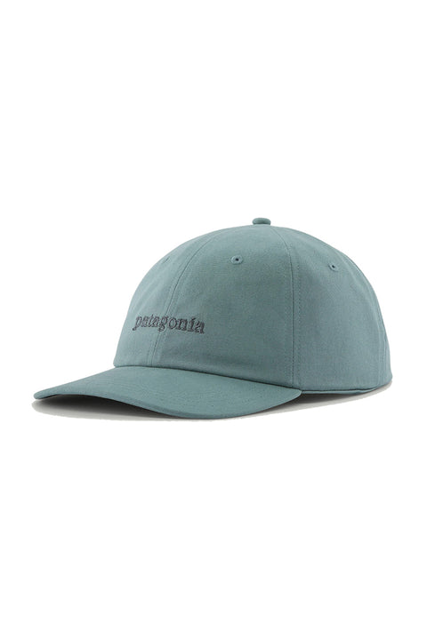 Patagonia Graphic Trad Cap - Text Logo: Blue Sage- Front