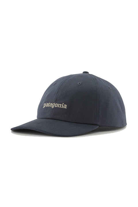 Patagonia Graphic Trad Cap - Text Logo: Smolder Blue- Front