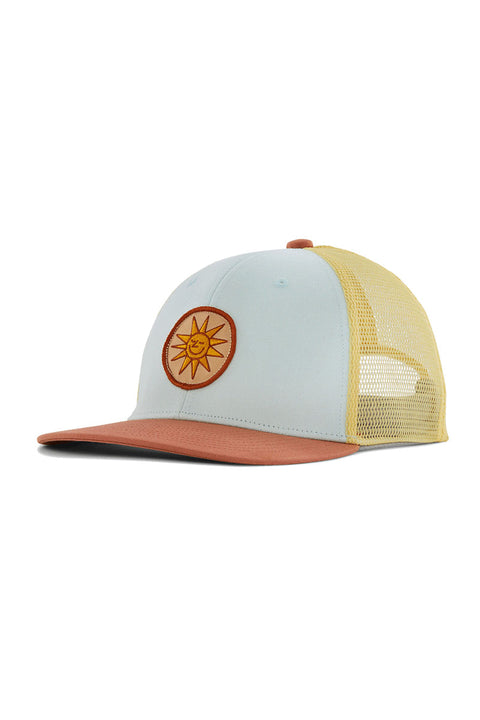 Patagonia Kid's Trucker Hat - Early Riser Sun Patch: Wispy Green