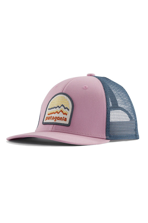 Patagonia Kid's Trucker Hat - Ridge Rise Moonlight: Milkweed Mauve