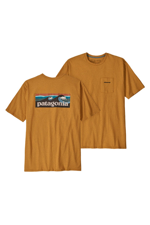 Patagonia Men's Boardshort Logo Pocket Responsibiliti-Tee - Dried Mango