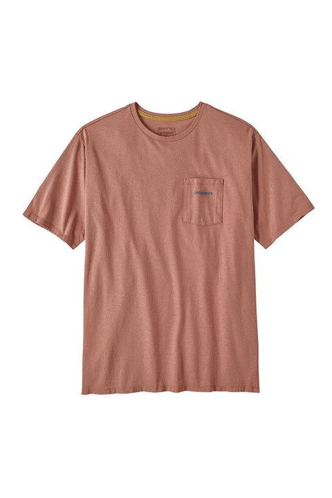 Patagonia Men's Boardshort Logo Pocket Responsibiliti-Tee - Sienna Clay - Front