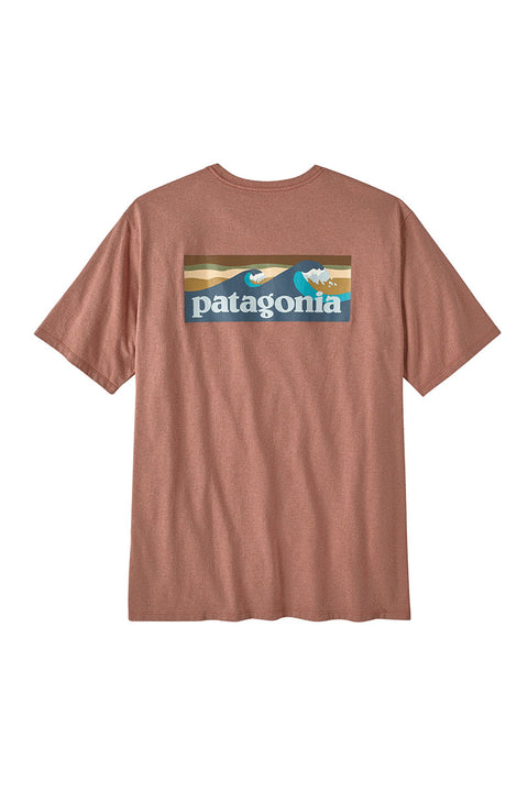 Patagonia Men's Boardshort Logo Pocket Responsibiliti-Tee - Sienna Clay - Back