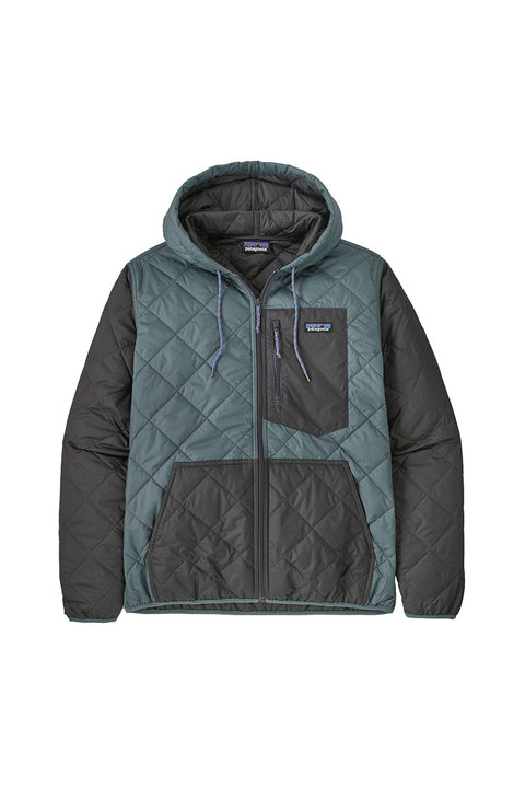Patagonia Men's Diamond Quilted Bomber Hoody - Nouveau Green - 3