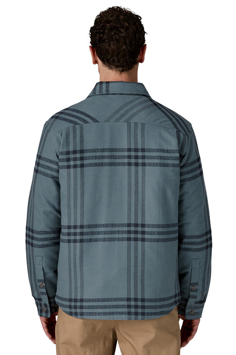 Patagonia Men's Lightweight Fjord Flannel Shirt - Defend: Plume Grey - Back