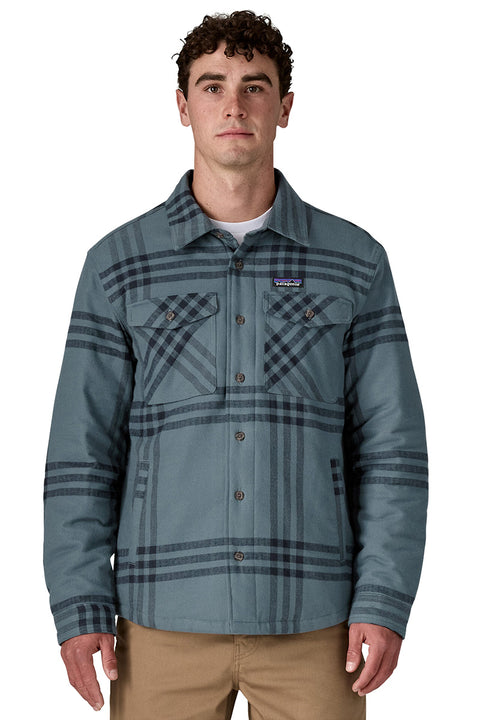Patagonia Men's Lightweight Fjord Flannel Shirt - Defend: Plume Grey