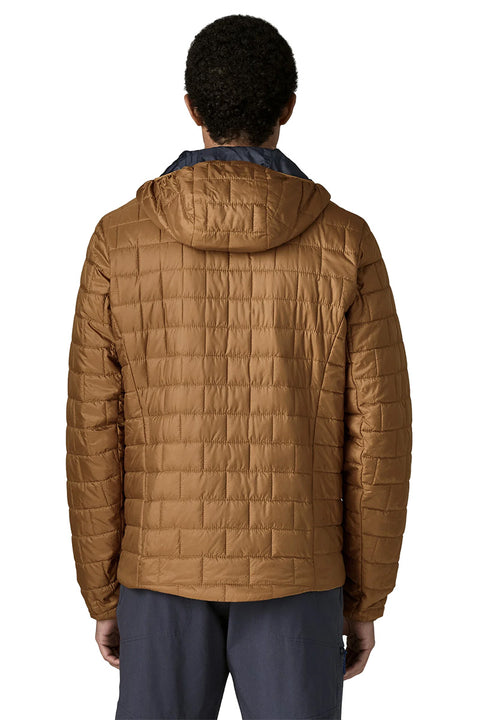 Patagonia Men's Nano Puff Hoody - Deer Brown- Back