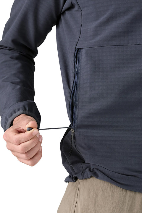 Patagonia Men's R1 TechFace Hoody - Smolder Blue - interior synch pocket