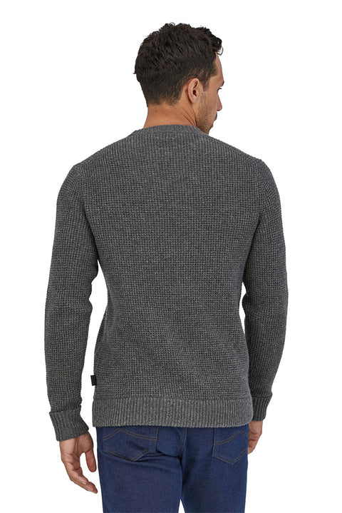 Patagonia Men's Recycled Wool-Blend Sweater - Hex Grey- Back