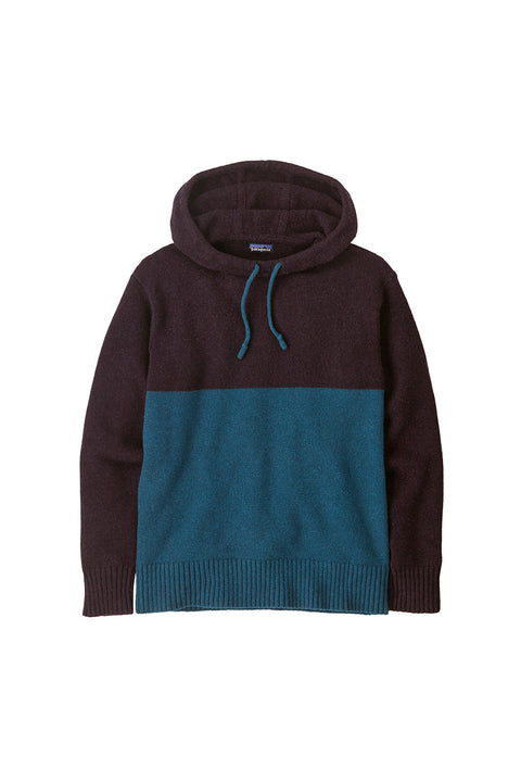 Patagonia Men's Recycled Wool-Blend Sweater Hoody - Lagom Blue
