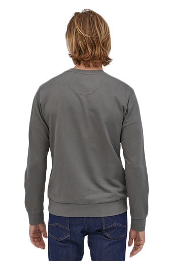 Patagonia Men's Regenerative Organic Cotton Crewneck Sweatshirt - Noble Grey - Back