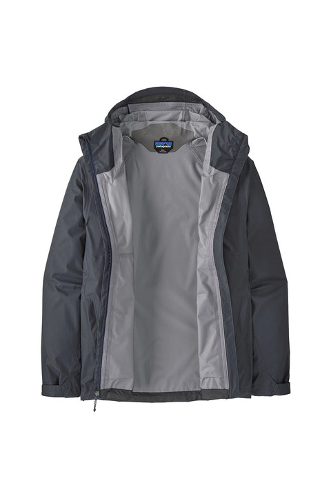 Patagonia Men's Torrentshell 3L Jacket - Black- Front un-zipped