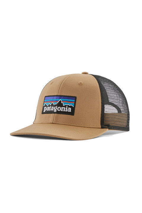 Patagonia P-6 Logo Trucker Hat - Grayling Brown- Front