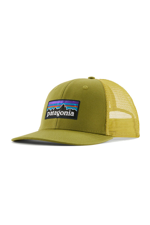 Patagonia P-6 Logo Trucker Hat - Graze Green- front