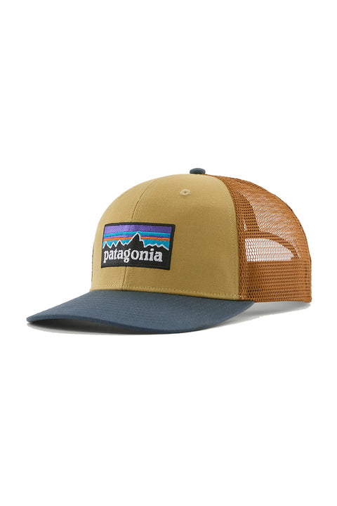 Patagonia P-6 Logo Trucker Hat - Lynx Tan- Front
