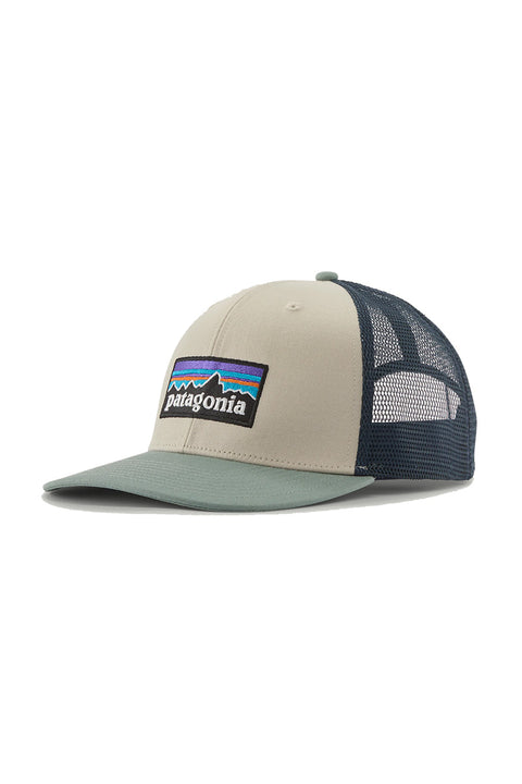Patagonia P-6 Logo Trucker Hat - Pumice- Front
