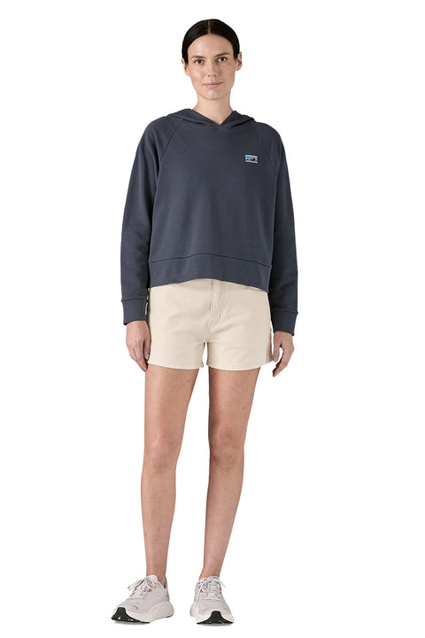 Patagonia Women's Regenerative Organic Certified Cotton Essential Hoody - Smolder Blue- Front