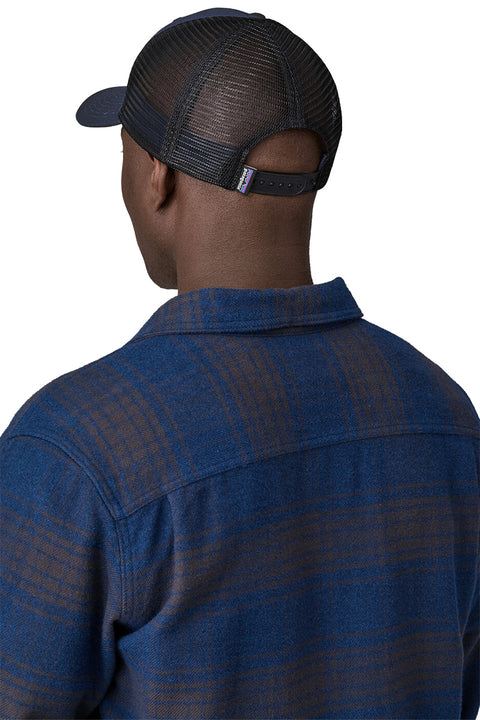 Patagonia Take A Stand Trucker Hat - Wild Grizz: New Navy- Back