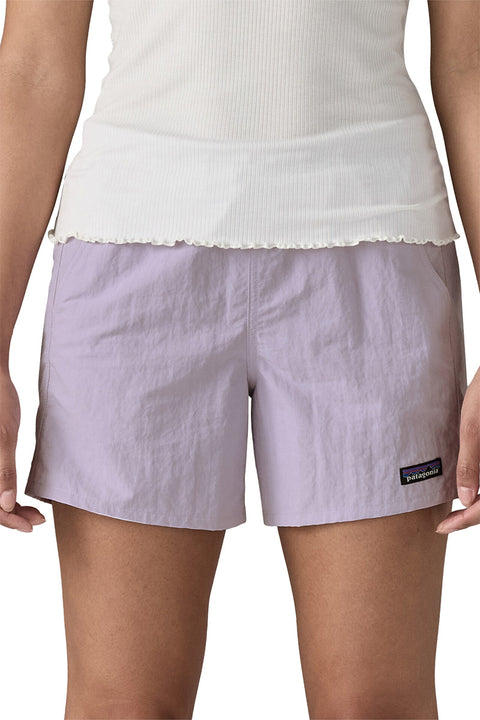 Patagonia Women's Baggies Shorts - Foxglove Purple- Close up of front