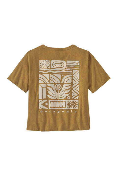 Patagonia Women's Dawn To Dusk Easy Cut Responsibili-Tee - Pufferfish Gold - Back