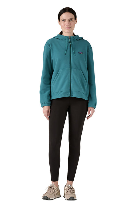 Patagonia Women's Micro D Fleece Hoody - Wetland Blue- Front