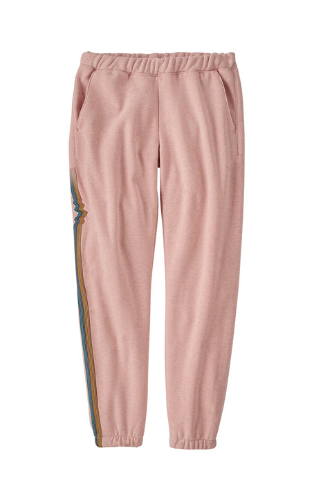 Patagonia Women's Ridge Rise Stripe Uprisal Sweatpants - Cozy Peach