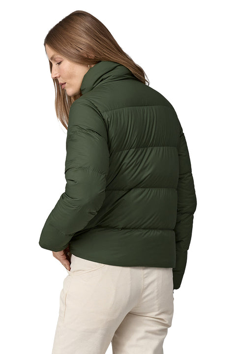 Patagonia Women's Silent Down Jacket - Torrey Pine Green- Back