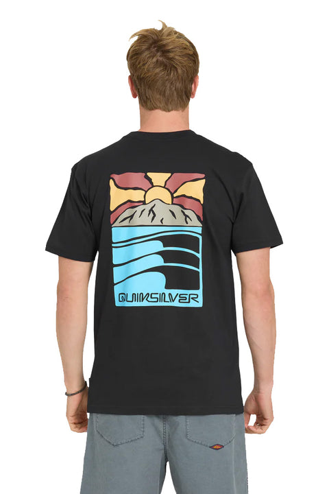 Quiksilver Going Right T-Shirt - Black- Back