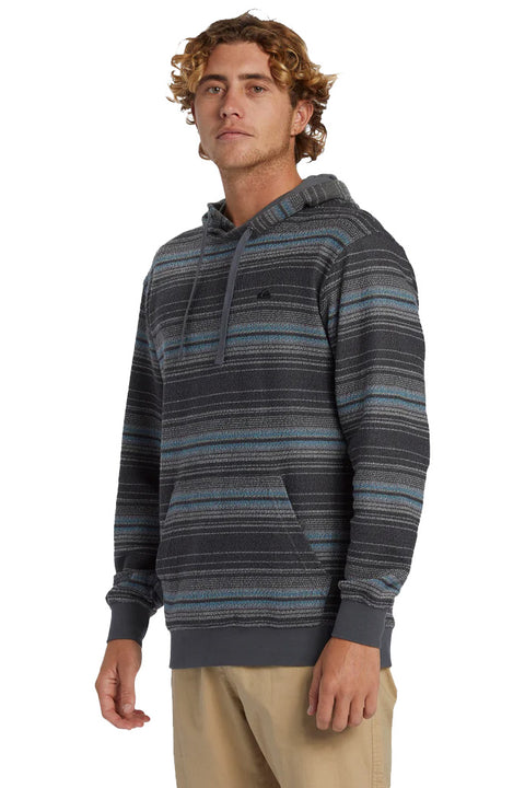 Quiksilver Great Otway Hoodie Pullover Sweatshirt - Great Otway Iron Gate- Side
