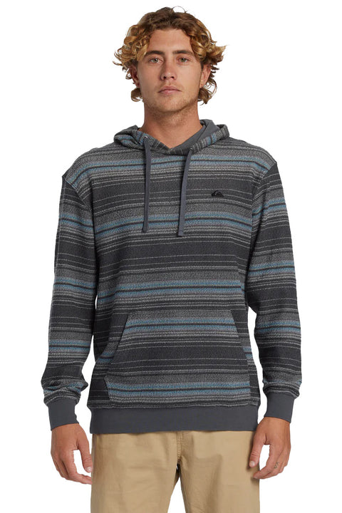 Quiksilver Great Otway Hoodie Pullover Sweatshirt - Great Otway Iron Gate- Front
