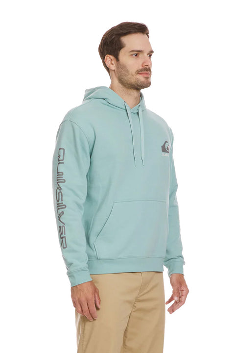 Quiksilver Omni Logo Hoodie - Jade Gray - Side
