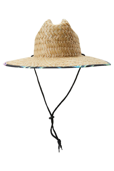 Quiksilver Outsider Straw Lifeguard Hat - Tarmac - Back