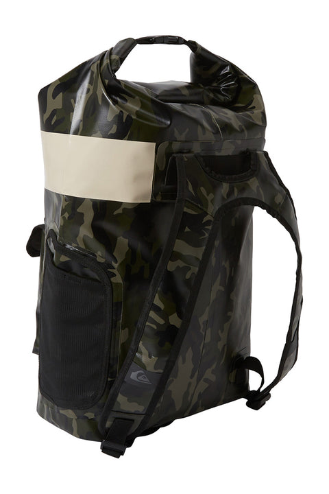 Quiksilver Sea Stash 20L Medium Surf Backpack - Black Camouflage - Back