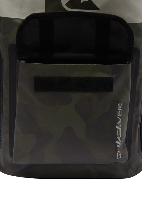 Quiksilver Sea Stash 20L Medium Surf Backpack - Black Camouflage - Front