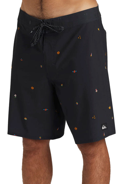 Quiksilver Surfsilk Straight Leg 19" Boardshort - Black - Side