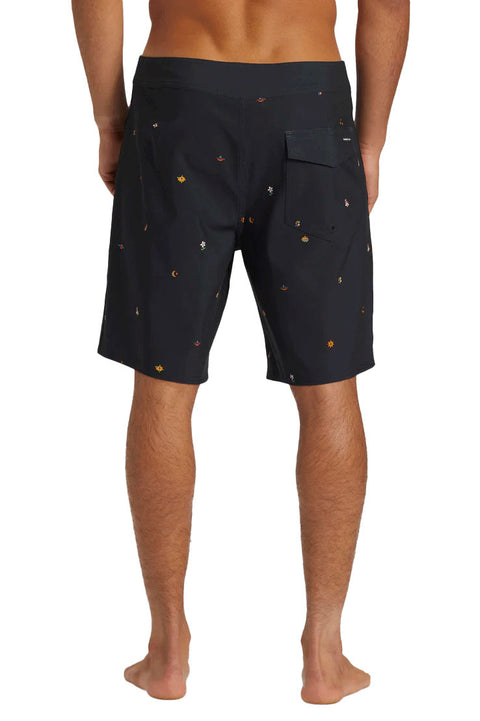 Quiksilver Surfsilk Straight Leg 19" Boardshort - Black - Back