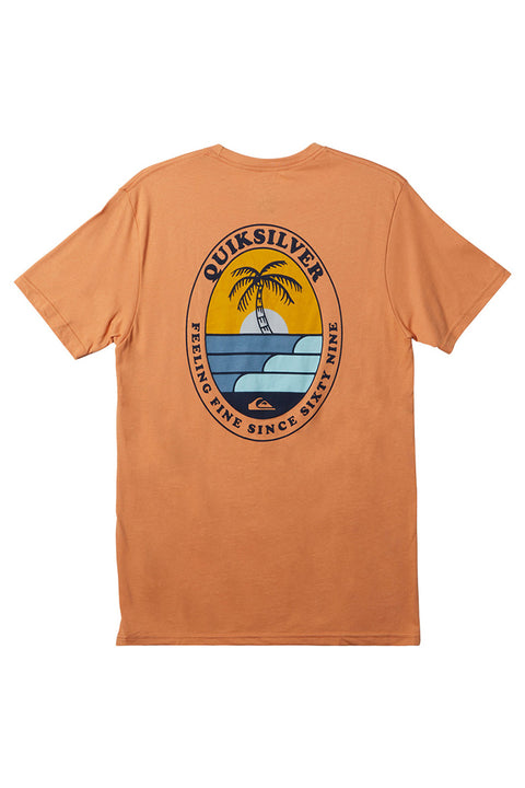 Quiksilver The Ripple T-Shirt - Copper Tan - Back