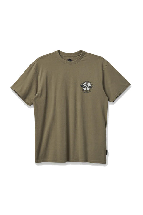 Quiksilver Wake Up World T-Shirt - Aloe- Front