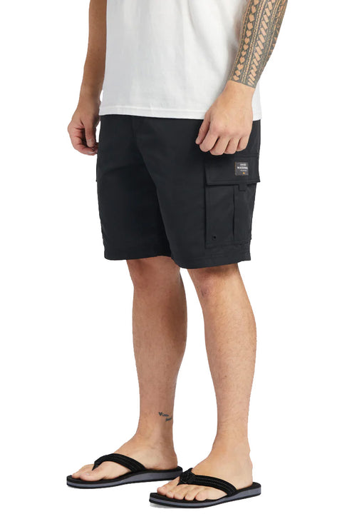 Quiksilver Waterman Maldive Atoll Cargo 20" Shorts - Black- Side