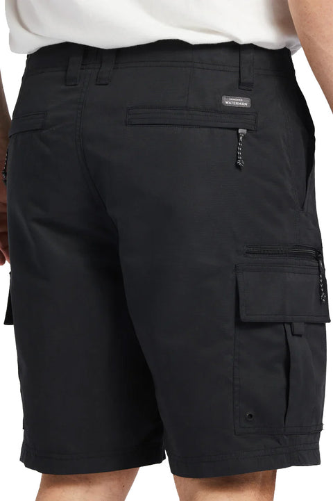 Quiksilver Waterman Maldive Atoll Cargo 20" Shorts - Black- Back