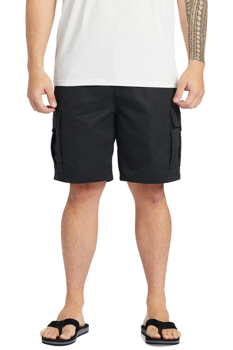 Quiksilver Waterman Maldive Atoll Cargo 20" Shorts - Black- Front