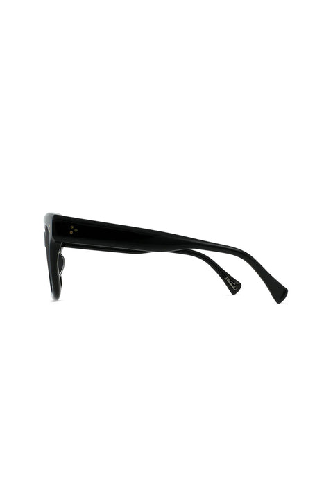 Raen Breya Sunglasses - Recycled Black / Smoke Polarized- View of arms